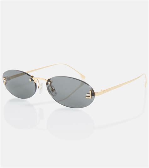 fendi sonnenbrille damen oval|Fendi Phoenix Saks.